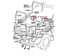 Toyota Land Cruiser 1972 1982 Priekinis Sprogsto Žarnos Galvutė Originalus 8503560050