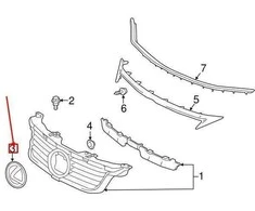 Toyota LEXUS CT A10 Priekinio grotelių emblema ženklelis 9097502227 90975-02227 NAUJA ORIGINALI
