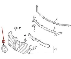 Toyota LEXUS CT A10 Priekinio grotelių emblema ženklelis 9097502227 90975-02227 NAUJA ORIGINALI