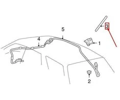 Toyota Lexus originalus RX330 radijo antenos stulpelio tvirtinimas 2004-2006 NAUJAS