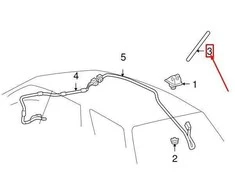 Toyota Lexus originalus RX330 radijo antenos stulpelio tvirtinimas 2004-2006 NAUJAS