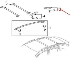 Toyota LEXUS RX XU30 Galinės Dešinės Stogo Bagažinės Dangtelis 634930E010 63493-0E010 NAUJAS ORIGINALUS
