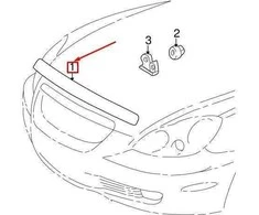 Toyota LEXUS SC Z40 Priekinis Chromuotas Gaubto Apdailos Elementas 7577024010 75770-24010 NAUJAS ORIGINALUS