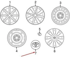 TOYOTA RATŲ CENTRO KAPOTĖLIS 4260352170