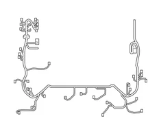 Toyota Sequoia 2023-2024 Toyota variklio skydo laidų rinkinys