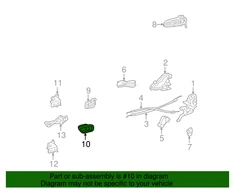 Toyota Sequoia Tundra Vidinės Durų Rankenos Apdangalas Originalus 69278AC010B1