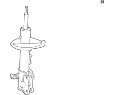 Toyota Sienna 2021-2024 Toyota 485208Z319 Priekinis kairysis pakabos amortizatorius