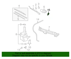 Toyota Solara Priekinis Vėžimo Šluotėlio Antgalis Originalus 85381AA050