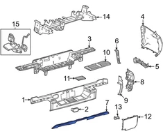 Toyota Uzpildo Galinio Bumperio Dangos 2023 2025 Sequoia 2022 2024 Tundra Originalus 521690C040
