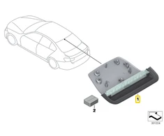 Trečias Stoplampas BMW F30 2011 2015 Originalus 63257259856
