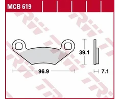 TRW MCB619 STABDŽIŲ KALADĖLĖS QUAD AEON POLARIS