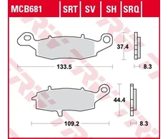 TRW MCB681 STABDŽIŲ KALADĖLĖS KAWASAKI SUZUKI