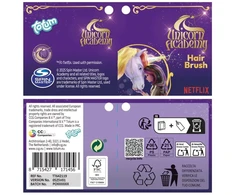 Unicorn Academy Unikornų akademijos šukos mergaitėms, 18 cm