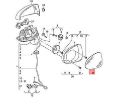 Vag A3 Cabriolet A3 Sportback Originalus 8V0857536P