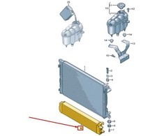 VAG A4 8W B9 Papildomas Šilumnešio Aušintuvas Originalus 8W0145804A