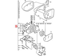 Vag A7 Sportback Rs7 Veidrodis Laikiklis Su Elektros Moduliu Originalus 4K8857410J9B9