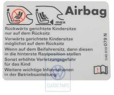 Vag Airbag Stikeris T4 1993 2004 Originalus 1H0010079N