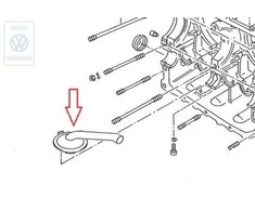 Vag Alynas Vamzdis T3 1980 1992 Originalus 025101149B