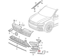 Vag Apdailos Apdaila Gruntuota Volkswagen Tiguan Ad Bt Originalus 5NA853102BGRU