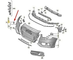 VAG AUDI A1 2010-2014 ŽIBINTŲ PLAUTUVŲ DANGTELIS DEŠINĖS PUSĖS ORIGINALUS 8X0807754A