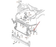 VAG AUDI A1 2015-2016 PRIEKINIŲ ŽIBINTŲ LAIKIKLIS DEŠINĖJE O/S ORIGINALUS 8XA805608