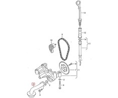 VAG AUDI A1 8X alyvos surinkimo vamzdelio linija originali 038115251B