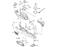 VAG AUDI A1 8X Centrinės konsolės laikiklis 8X0864260 NAUJAS ORIGINALUS