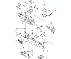VAG AUDI A1 8X Centrinės konsolės laikiklis 8X0864260 NAUJAS ORIGINALUS