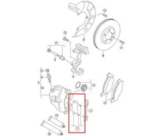 VAG AUDI A1 8X galinių stabdžių suportų S1 remonto rinkinys originalus 8X0698221