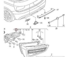VAG "Audi A1" lempos laikiklis galinio žibinto kairės pusės žibintas originalus 8X0945257A