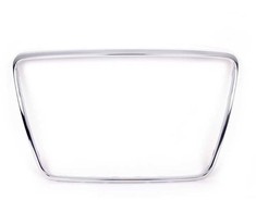 VAG AUDI A3 08-13 Priekinis bamperis, centras, grotelės, chromo apvadas, rėmelis, originalus 8P0807715A2ZZ
