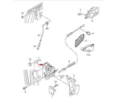 VAG Audi A3 8P7 Priekiniai Kairieji Durų Užraktas Su Veikikliu RHD 4F2837015 NAUJAS ORIGINALUS