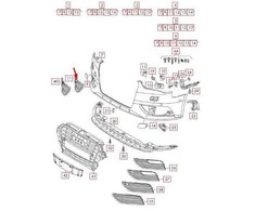 VAG Audi A3 8PA Priekinis Bamperis Dešinės Pusės Grotelės 8V38076829B9 NAUJAS ORIGINALUS 2013