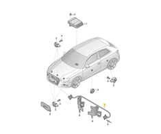 Audi A3 Sedanas Sportback 8V Slėgio Jutiklis VAG Originalus 8V0959109E