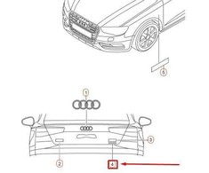 VAG AUDI A3 Cabriolet Chrome ULTRA užrašas originalus 8V0853737C3Q7