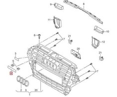 VAG Audi A3 Cabriolet Chromo QUATTRO Įrašas Emblema Originali 8V5853736A