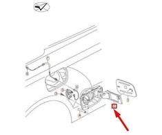 VAG AUDI A3 Kabriolet 8V Kurovo dangtelio įdėklas 8V7809906B NAUJAS ORIGINALUS