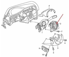 VAG Audi A3 Quattro VW Jetta Rabbit saugos laikrodžio spyruoklė OE tiekėjas 1K0959653D