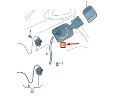 VAG Audi A3 S3 degalų bako dangtelio įdėklas originalus 8V4809906D