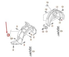 VAG Audi A3 Sportback 8V Priekinis Kairysis Rato Purvo Apsaugas 8V0821171J NAUJAS ORIGINALUS