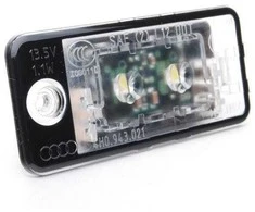 VAG Audi A4 8E B6 B7 / A6 4F LED valstybinio numerio ženklo žibintas kairysis 4H0943021 originalus