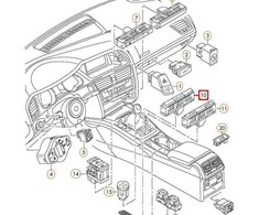 VAG Audi A4 8K ESP Multi Jungiklis Mygtukas 8K0959673GV10 NAUJAS ORIGINALUS