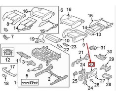 VAG AUDI A4 8W B9 Priekinio Dešinės Sėdynės Elektrinis Jungiklis 8W0959748 NAUJAS ORIGINALUS