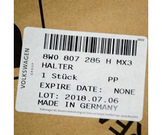 VAG Audi A4 8W B9 Priekinis Bamperio Numerio Laikiklis 8W0807285HMX3 NAUJAS ORIGINALUS