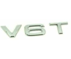 VAG AUDI A4 A5 A5 A6 A6 A7 Q5 Q7 priekinio sparno chromuotas ženkliukas su emblema V6T originalus 8K0853601
