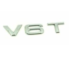 VAG AUDI A4 A5 A5 A6 A6 A7 Q5 Q7 priekinio sparno chromuotas ženkliukas su emblema V6T originalus 8K0853601