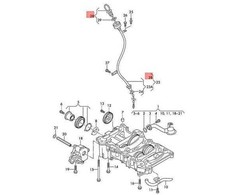VAG AUDI A4 A5 A5 A6 A6 Q5 2008-2016 DIESEL 2.0 TDI variklio alyvos fiksavimo kaištis originalus 03L115418A