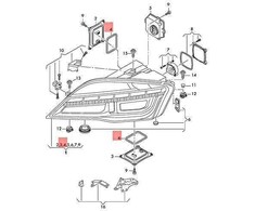 VAG AUDI A4 allroad quattro Avant S4 A4L A7 Sportback Sandariklis 4G8941119 Originalus