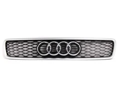 VAG AUDI A4 B5 (1995-2001) S4 RS4 Chromuotos priekinio gaubto grotelės originalios 8D0853651T