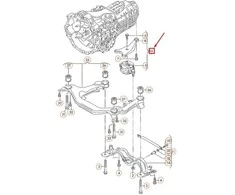 VAG AUDI A4 B7 pavarų dėžės atrama originali 8E0399105HT